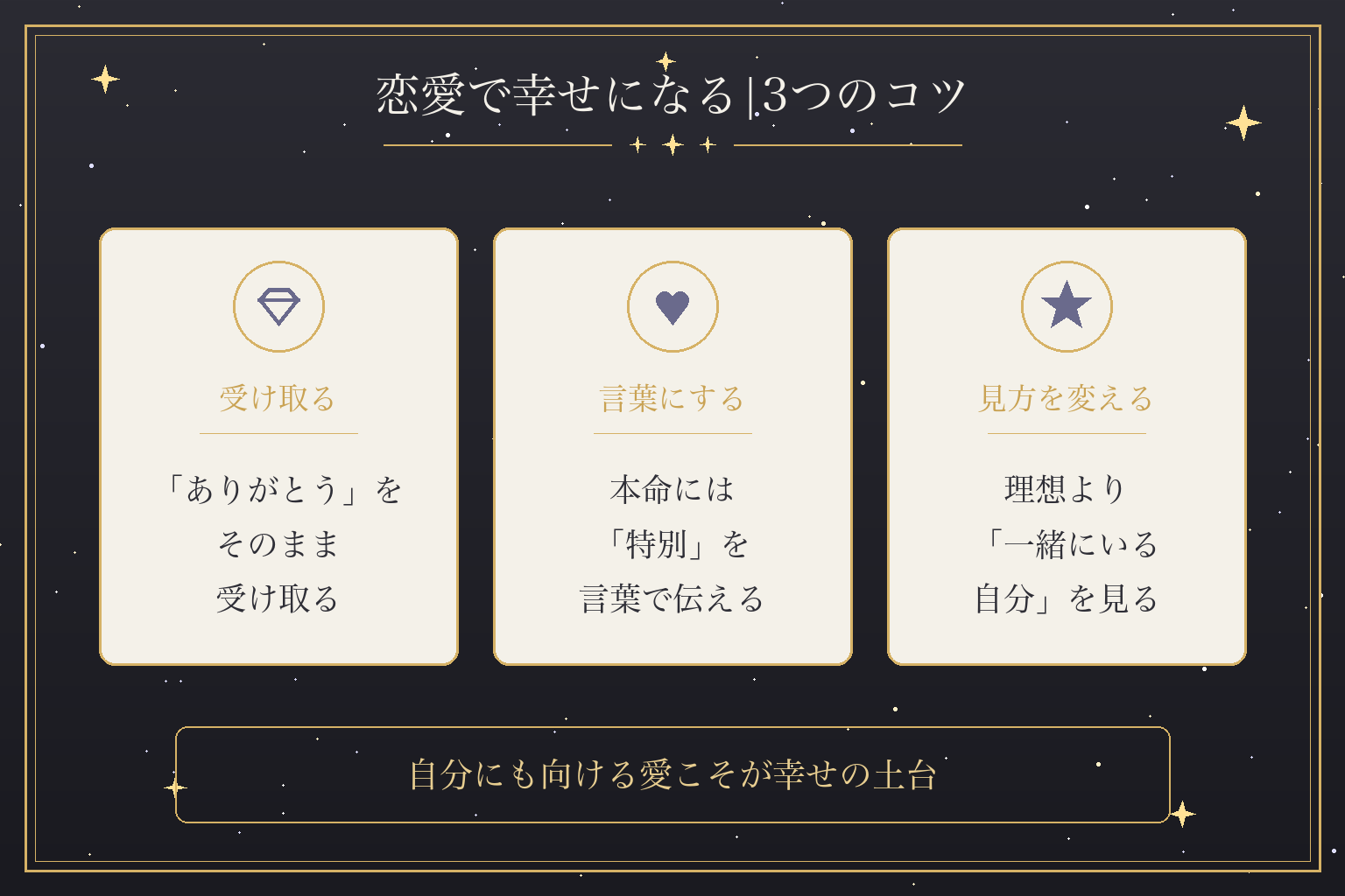 恋愛で幸せになる|3つのコツ